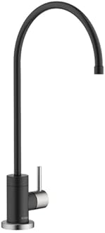 KRAUS® Purita™ Single Handle Drinking Water Filter Faucet for Reverse Osmosis or Water Filtration System in Spot-Free Stainless Steel/Matte Black, FF-100SFSMB