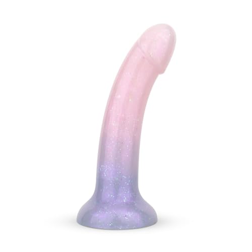 Dildo souple pailleté Sirène 19 cm pour des moments de plaisir intense