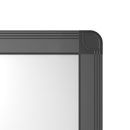 Image of VIZ-PRO Magnetic Dry Erase White Board, 96 X 48 Inches, Black Aluminium Frame
