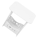 Homoyoyo Mesa Auxiliar Blanca Estrecha para Dormitorio Mesilla de Noche Compacta y Multifuncional Mesa Pequeña para Cama o Sofá Mueble Versátil para Sala y Habitación