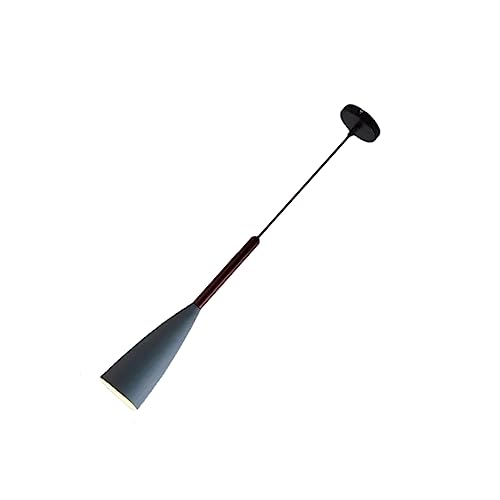 OSALADI Lampada a Sospensione a Tubo Lungo Arredamento Nordico Lampada a Sospensione Nordica Decorazione Del Lampadario Luci a Sospensione Ferro Battuto Di Legno Lampadario in Ferro