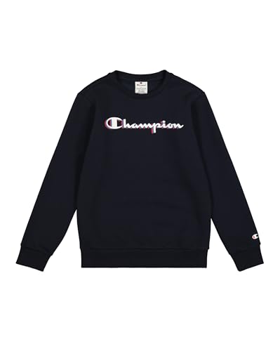 Champion Jungen Legacy Boy-Big Logo Sweatshirt, Blue (Bs501), 13-14 Jahre