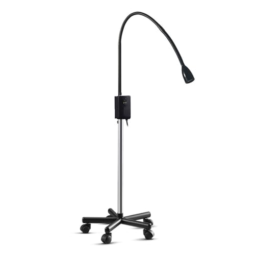 Rotación 360° en lámpara quirúrgica dental con diseño flexible de 5W 1