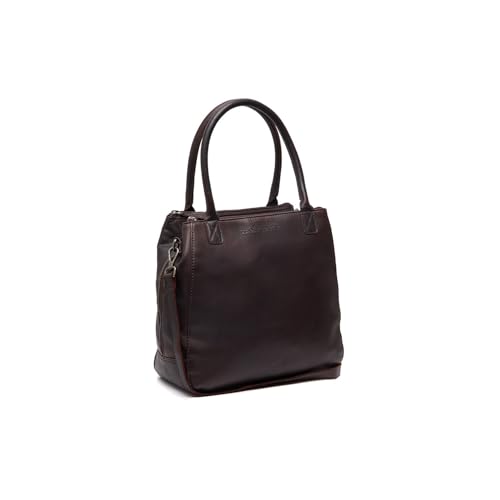 Sac à main Solvin en cuir marron fini le désordre dans vos affaires