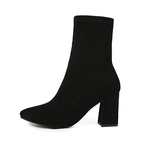 Talons hauts marron noir épais bicolores avec maintien de cheville