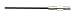 Xcelite 9924BP Ballpoint Allen Hex Socket Screwdriver Blade, 1/8" Head, 4" Blade Length