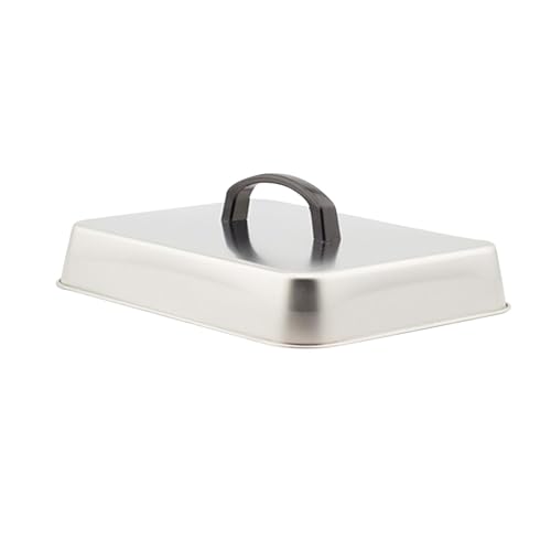 predolo Antiruggine Coperchio per Barbecue, Rettangolari per Fondere Formaggio, Coperchio per Griglia per Sciogliere E Coprire Il Cibo per Piastra Piatta, Grill, Cucina, 40 Cm X 30 Cm X 5 Cm