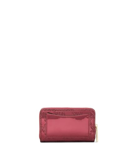 Image of Michael Kors Womens, Jet Set Small Zip Around Card Case, Deep Red, One Size
