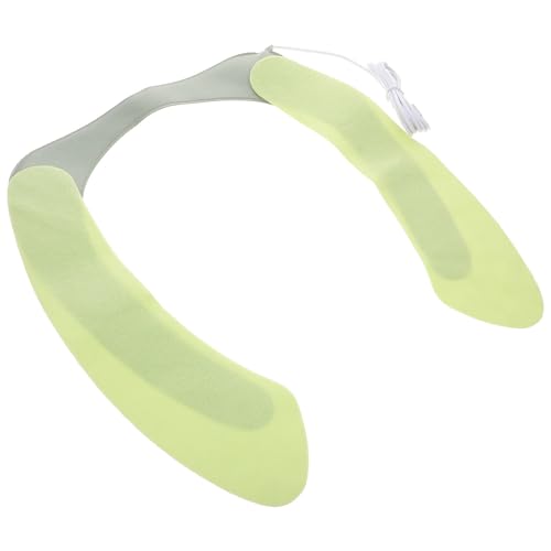 INOOMP Cojín Calefactable Calefacción Reutilizable para Asiento de Inodoro y Cómodo de Franela y Pu y Diseño Verde para Baño en Días Fríos
