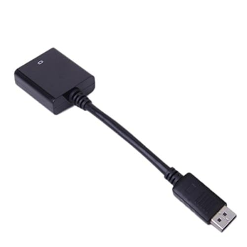 Image of ATEVON DisplayPort to HDMI Adapter - DP Male to HDMI Female Converter Cable for Monitor, TV, Projector, Compatible with Laptop, PC, Graphics Card, Supports 4K UHD, Plug and Play (Black)