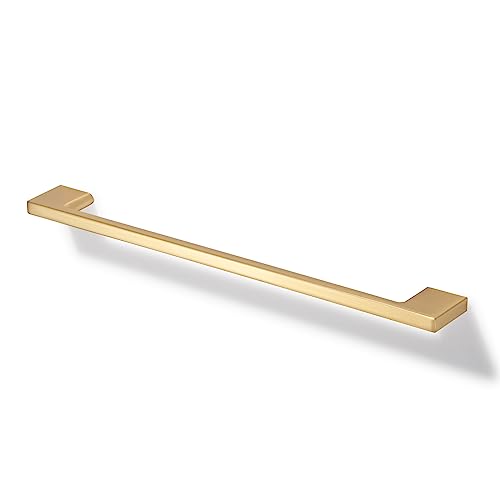 TUNNY 5 Pack Classic Cabinet Handles-12.6"/320mm Screw Spacing Brushed Brass Furniture Hardware Handles for Kitchen Cabinets Bedroom Cabinet Pull