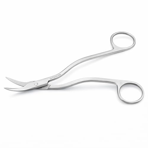 Image of Suture Cutting Scissor 6 Inch Stainless Steel Surgical Instrument | Precision Blades for Medical, Dental & Clinical Use, Durable & Sterilizable