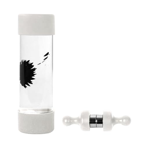 Generisch Ferrofluid-Display zur wissenschaftlichen Demonstration kreativen Gestaltung mit Zwei starken Magneten für faszinierende Experimente (White One Size)