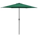 Generisch Pangshiyuan Sonnenschirm mit Aluminium-Mast 270x246 cm Grün,jiangboyue-47344