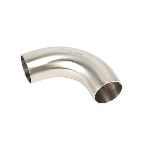 Codos largos de 90 de acero inoxidable de 1.5 pulgadas para tuberías sanitarias 7