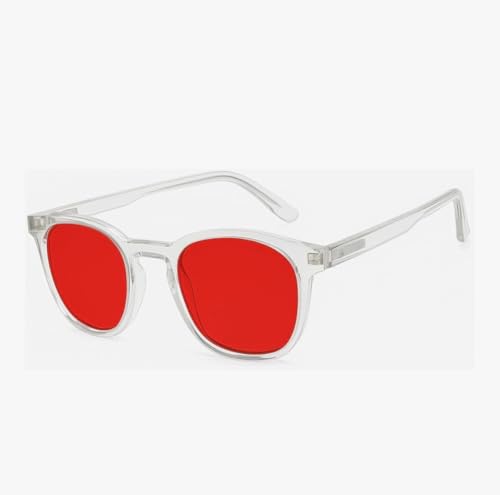 Image of Premium Red Tinted 100% Blue - Green Light Blocking Glasses 550nm Cutoff | Circadian Rhythm Sleep Glasses for Night | Melatonin Support & Deep Sleep | Biohacker Eyewear | Lab-Grade Optical Filter