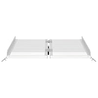 Faltbare Rollstuhlrampe aus Aluminium, 62 x 73 cm, 270 kg belastbar, Mobile Auffahrrampe für Rollstühle und Mobilitätshilfen, Silber – Ansicht 6