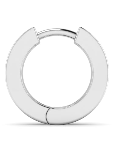Image of ORIONZ Hoop Earrings for Men & Boys (1 Piece) - 925 Sterling Silver - Gift for Birthday Anniversary - 18k Gold Plated Jewellery - Men Fashion