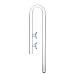 JARDLI Glass Inflow Aquarium Lily Pipe (17mm for 5/8''(16/22mm) tubing)