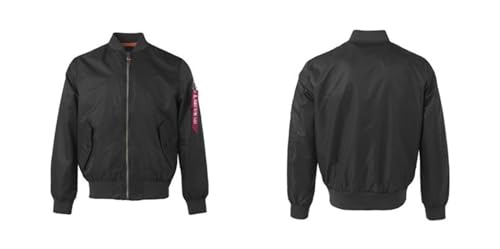 Image of CORIRESHA Mens NASA Embroidery Badge Slim Fit Bomber Jackets Zipper Windbreaker