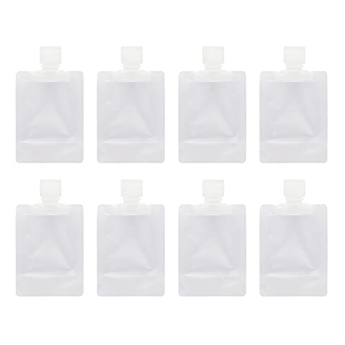 RIIEYOCA Tragbare Reise-Flüssigkeit, transparent, leere Verpackungsbeutel aus Kunststoff Cover
