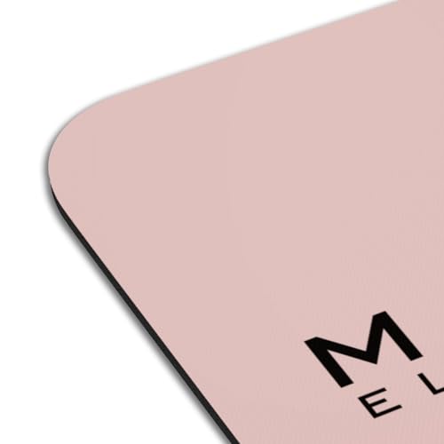 Dessous en caoutchouc rose Madrigal premium : des sets de table durables et grand format