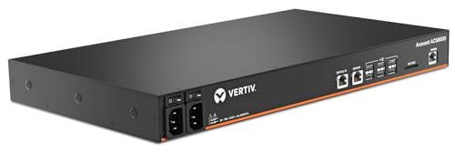 Image of Vertiv Avocent ACS8000 Serial Console, 16 Port Serial Console Server, Dual AC Power, Expanded Memory Capabilities, Remote Data Center and Out of Band Management, Analog Modem (ACS8016MDAC-400), Black