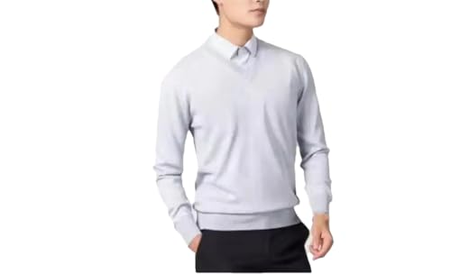 Men V Neck Sweater Warm Pullover Jumper Slim Fit Sweater Jerseys Mens Casual Knit Pullovers