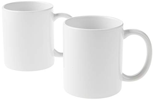 Cricut 2007821 Tassen, 2 x Sublimationsbecher mit Tinte, Weiß, Blanko, 355 ml (Packung mit 2) – Ansicht 2