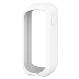 CWOQOCW Custodia protettiva in silicone, custodia anti-caduta per Garmin Edge Explore 2, antiurto, con vestibilità personalizzata per ciclismo, accessorio esterno leggero, bianco (arancione)