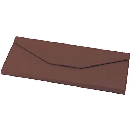 prendre メガネケース 折りたたみ レザー柄 軽量 おしゃれ 撥水 マグネット式 三角柱型 コンパクト 眼鏡ケース サングラスケース 折畳式 プレゼント (ダークブラウン) PR-MGCASE02-DBR