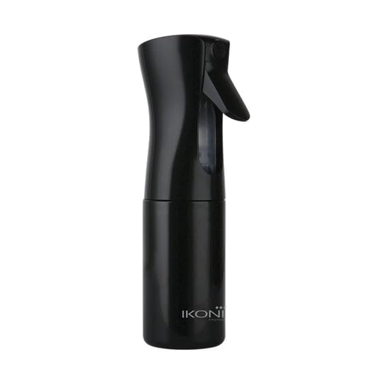 Ikonic Misty Spray Bottle 150 ml Black – 360° Ultra-Fine Mist, Refillable PET, Lightweight & Durable with Comfortable Grip, Ideal for Hair Stylists, Salons, Barbers, Home, Plants & Pets