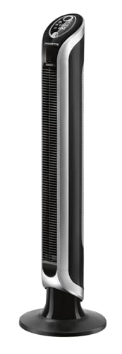 Rowenta VU6670 Eole Infinite, wentylator wieżowy, timer do 8 godzin, 3 prędkości, pilot zdalnego sterowania, automatyczne wyłączanie, pianino czarny