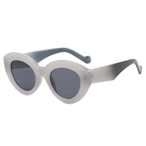Lunettes de soleil mode oeil de chat vintage surdimensionnée pour femme