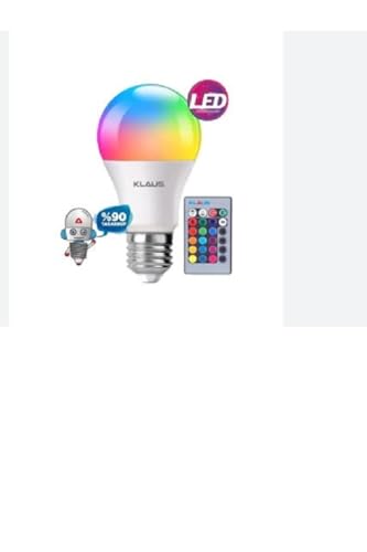 9W Rgb Led Lamba Ampül Renk Değiştiren Uzaktan Kumandalı