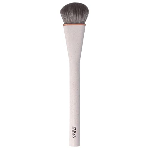 PARSA Beauty Nature Love Make up Pinsel aus Weizenstroh – Veganer Schminkpinsel zum ebenmäßigen Auftragen von Make-up – Foundation Pinsel mit extra weichem Pinselkopf aus Synthetikhaar