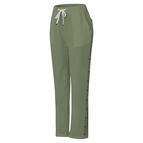 Tear Away Pants for Women Side Snap Button Sweatpants Casual Loose Fit Post Surgery Adaptive Outfits with Pockets3