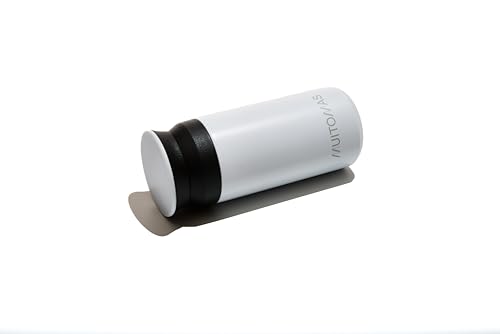 Muitomas, Borraccia Termica 350ml, Borraccia Termica Leggera e Portatile in Acciaio, Borraccia Termica Design Elegante con Chiusura Ermetica, Colore Bianco - 3