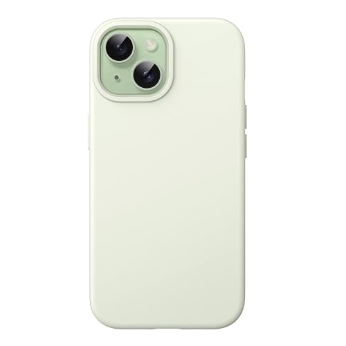 Image of JETech Silicone Cover Case for iPhone 15 6.1-Inch, Silky-Soft Touch Full-Body Protective Phone Case, Shockproof Cover (Green)