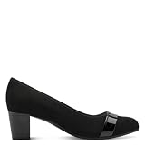 Jana Damskie wegańskie czółenka, BLK/BLK Patent, 40 EU, Blk Blk Patent, 40 EU