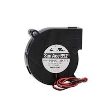 SANYO Denki 109BC12HA7-1 DC Blower 52x15mm 12VDC 1.2W, 5600rpm 4CFM 40dB, 2 Wire