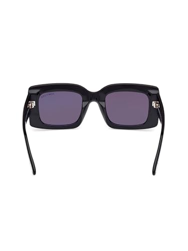 Tom Ford Brigitta Smoke Rectangular Ladies Sunglasses FT1188 01A 504