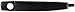 Dorman 79801 Front Driver Side Exterior Door Handle Compatible with Select Buick / Cadillac / Chevrolet Models, Primed Black