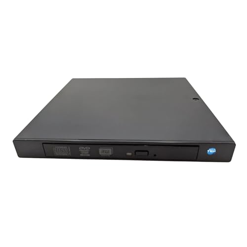 SIMPLETEK - Lector grabador de CD/DVD externo Slim Tiny - 2 puertos USB | Cable compatible incluido, original bajo petición (reacondicionado)
