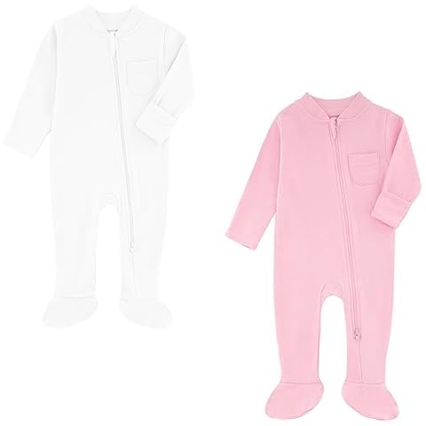 Hahanice Unisex Newborn Zip Sleepsuit 0-3 Months Cover