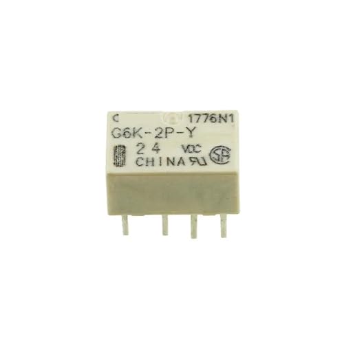 Relé G6K-2P-Y-5VDC de 8 pines con montaje para circuitos electrónicos de precisión 5