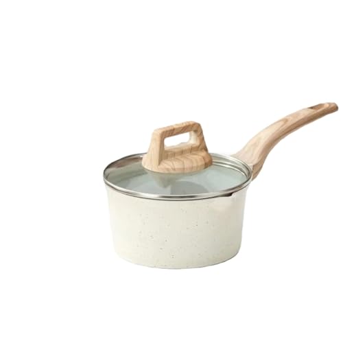 Cazo De Leche Cacerola for leche, sartén antiadherente, cacerola for leche con mango de madera, utensilios de cocina for utensilios de cocina
