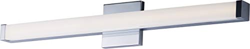 Image of Maxim Lighting Spec Bath Vanity Light | Polished Chrome Aluminum Finish | Contemporary Indoor Light Fixture | Ideal for Bathrooms & Powder Rooms | Dimmable | Home Decor Light Fixture | 52004PC