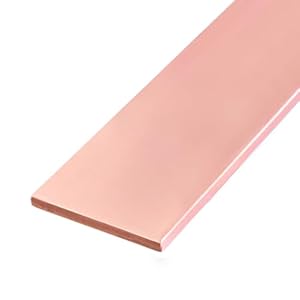 OJIJO Kupferflachstange, 1 Stück, 6–12 mm dick