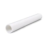 PTFE-Rohr-Hohlstange, weißer PTFE-Schlauch, 250 mm Länge, hochtemperaturbeständiger, antihaftbeschichteter Kunststoffschlauch für Isolierung, Heimwerkermaschinen (40 x 30 mm)
